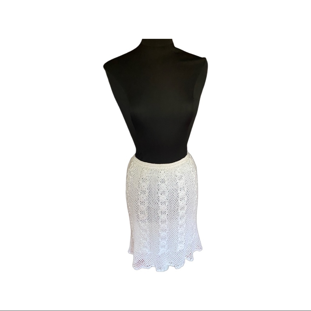 Vintage 80s crocheted skirt and top set - Picture 4 of 5